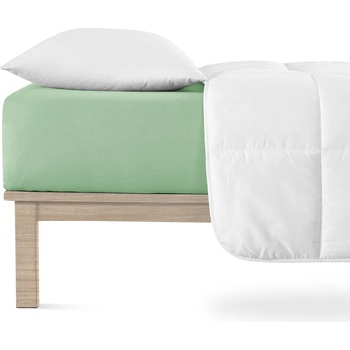 Andrea Simone Зелен еластичен чаршаф от джърси 180x200 cm Boxspring - Andrea Simone (2-013-0501)