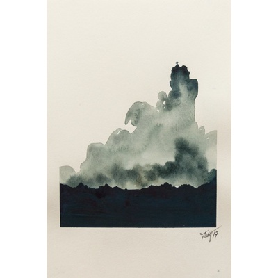 Barbora Tauerová: Bez názvu, akvarel, 2017