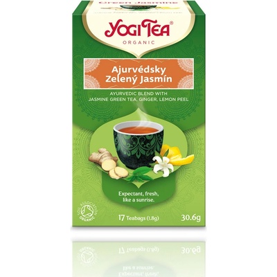 Yogi Tea ajurvédsky čaj Zelený Jasmín 17 n.s.