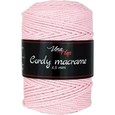 Vlna Hep Cordy macrame 2,5 mm - 8004 světlá růžová