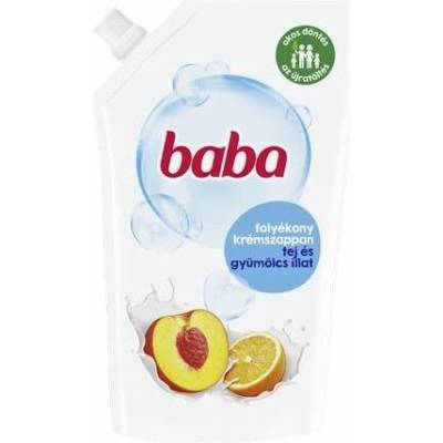 Baba tekuté mýdlo náhradní náplň mléko a ovoce 500 ml