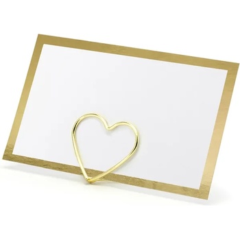 Image 1 of PartyDeco Табелка за име - Златна рамка 10 бр