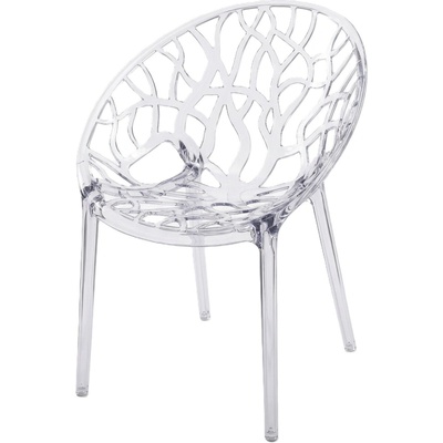 TENTino Dizajnová stolička CRYSTAL TRANSPARENT
