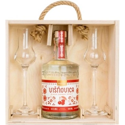 Marsen Traditional Višňovica 42% 0,5 l (darčekové balenie 2 poháre)