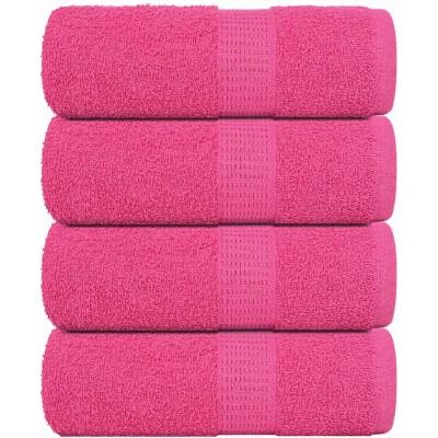 vidaXL Кърпи за пране FROGN 4 бр. Розови 30x30 см 360 г/м2 (137041)