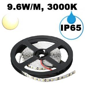 UltraLux Led ЛЕНТА, 9.6w/m, 3000k, 12v dc, smd2835, 120 leds/m, ip65 (ngw2835120ww)