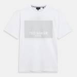 Ted Baker Ted Baker SS Box Graphic Logo Tee - White