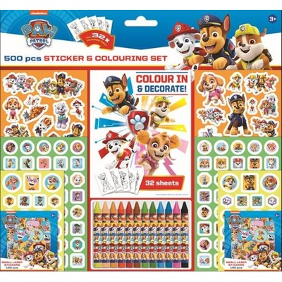 Samolepkový set s omalovánkami 500 Tlapková patrola – Zbozi.Blesk.cz