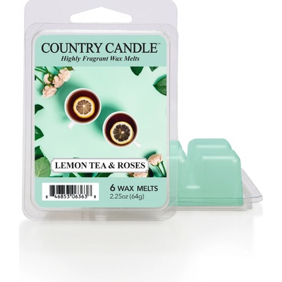 Country Candle Lemon Tea & Roses vosk do aromalampy 64 g