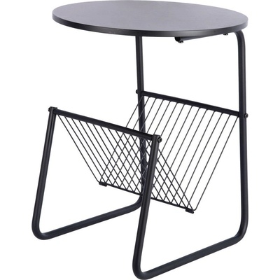 Leitmotiv Метална кръгла странична масичка ø 40 cm Riqueza Revista - Leitmotiv (LM2372BK)