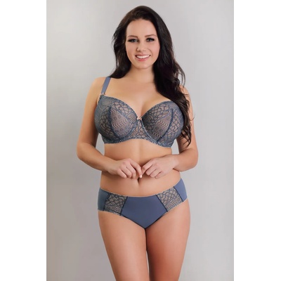 Lupoline Макси бикини с дантела в сив цвят 2027eh-43447-stalowy - Сив, размер 44