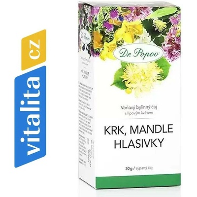 Dr.Popov Krk mandle hlasivky sypaný čaj 50 g