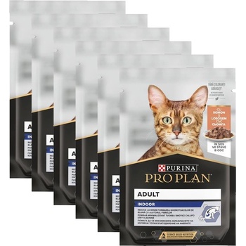 PRO PLAN CAT INDOOR консерви Сьомга в сос 6 x 85 г