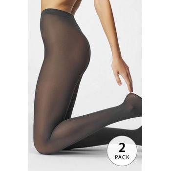 Astratex 2PACK Punčochové kalhoty Basic matt 40 DEN antracitová