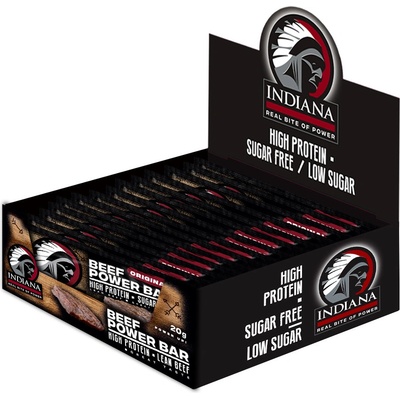 Indiana Jerky sušené maso Beef Power Bar Original 10 ks 200 g