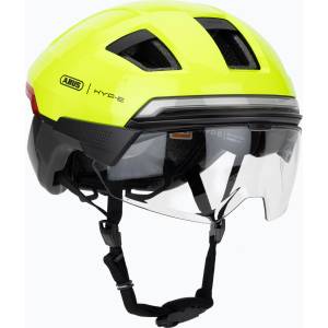 ABUS Велосипедна каска с мигачи ABUS Hyp-e Ace signal yellow