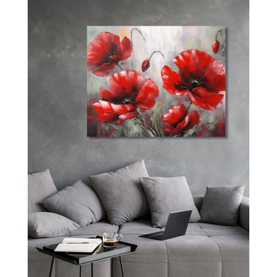 ZUTY Obrazy na stenu - Červené vlčie maky Rámovanie: bez rámu a bez vypnutia plátna, Rozmer: 40x50 cm