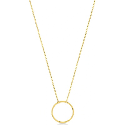 Lillian Vassago Minimalistický zlatý náhrdelníks krúžkom LLV82-GN006Y