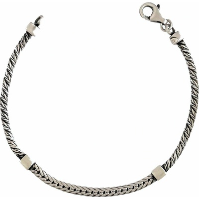 INFINITYSILVER Stříbrný pánský náramek FRANCOFOX oxidovaný 2021011B21