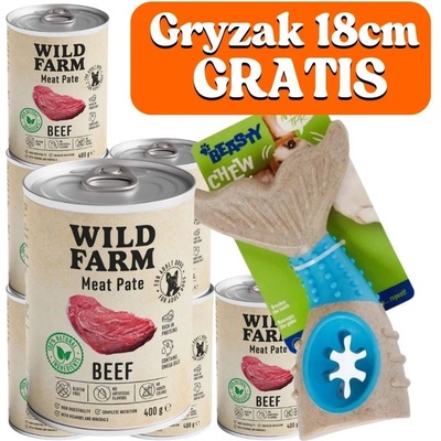 Wild Farm Pate Beef 6 x 400 g