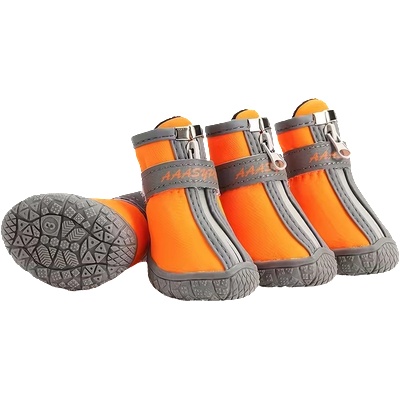 Tiger`s Heart Водоустойчиви кучешки обувки - оранжеви, с нехлъзгаща подметка