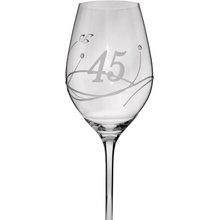 Swarovski Sklenice na víno s krystaly jubileum 45 360 ml