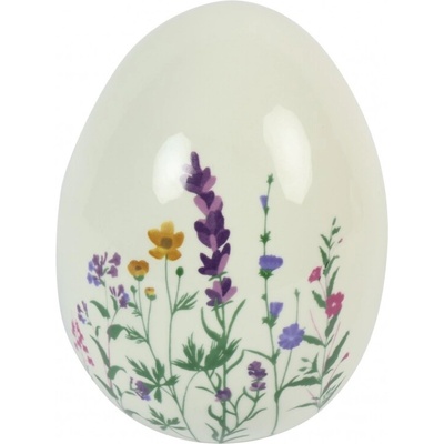 Keramické vejce Camila M bílé, 16,5 cm – Zboží Dáma