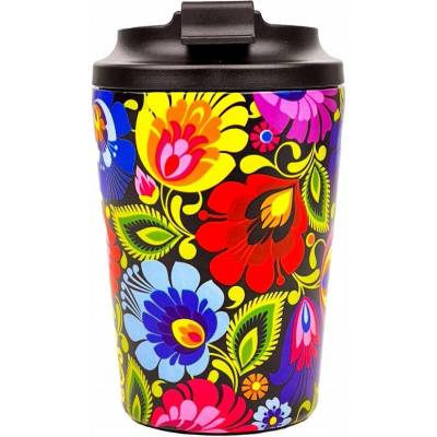 Folkstar termohrnek černý vícebarevný 350 ml