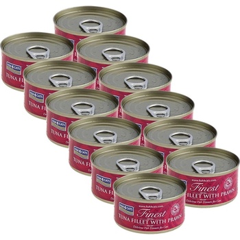 Fish4Dogs FISH4CATS Най-добро филе от риба тон с скариди 12 x 70 г