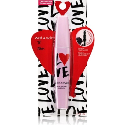 Wet n Wild Love Edition Mega Volume objemová řasenka v extra černé Very Black 6 ml