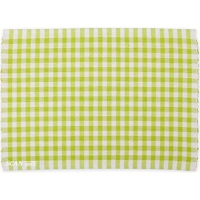SCANquilt prostírání Rib kostička zelenobílá 30x45cm