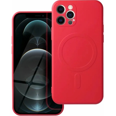 Púzdro Part Silicone Mag Cover, iPhone 12 Pro, červené