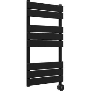 Crystal Електрическа лира за баня Crystal E-PEARL, 300 W, 840 x 500 mm, заредена с термофлуид, черен мат (392170)
