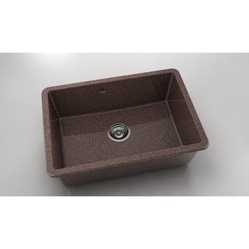 FAT Мивка за долно вграждане Vanguard 236, Granicite, 560 Merlot, с включен сифон