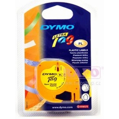 Páska DYMO 12mm/4m plast.žlutá