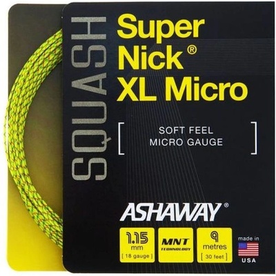 Ashaway Скуош кордаж Ashaway SuperNick XL Micro 18 (9 m) - yellow