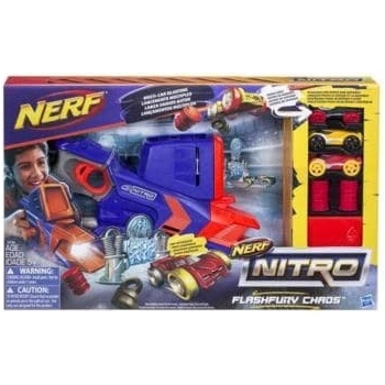 Nerf Nitro Flashfury Chaos + 3 auta C0788