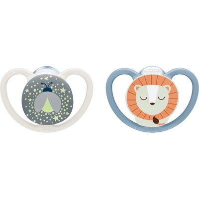 Nuk dudlík Perfect Match Air Night fyrefly/lion 2 ks – Zboží Dáma