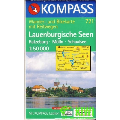 Kompass Lauenburgische Seen 1:50 t. +