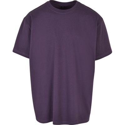 Build Your Brand BY 102 oversize krátky rukáv Purpurová Night