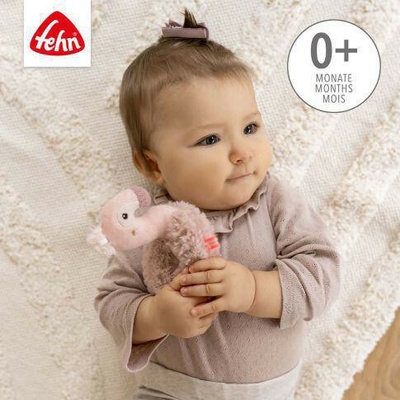 Baby Fehn mäkký krúžok plameniak pink