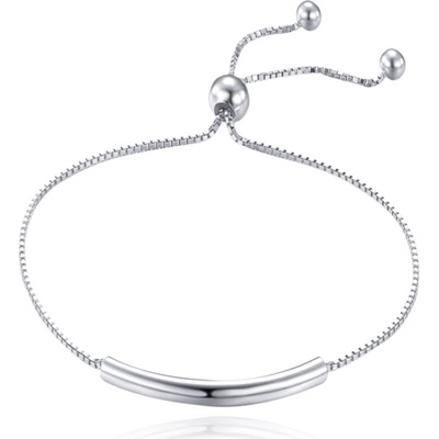 MINET 0361 Elegantní stříbrný náramek vodorovná tyčka