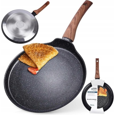 Pánev na palačinky Vilde Black&Wood 24 cm granitová