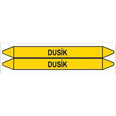 Značení potrubí, dusík,2 ks, 450 × 52 mm PZ 007356
