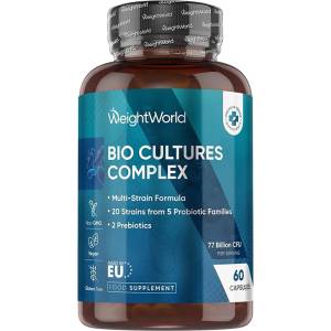 WeightWorld Пробиотичен комплекс (38 млрд. активни пробиотици, 20 щама формул) + пребиотици 60 капсули | WeightWorld (4V7KSN WW)