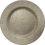 FUZHOU FUZHOU-Подложна чиния 33cm с релеф БЕЖОВА (JQY17-7026A) (015203)