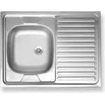 FERRO - Мивка 60x80 см, от неръждаема стомана DR60/80 (DR60/80) Мивка за вграждане