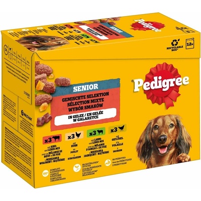 Pedigree senior smíšený výběr v želé 24x100 g