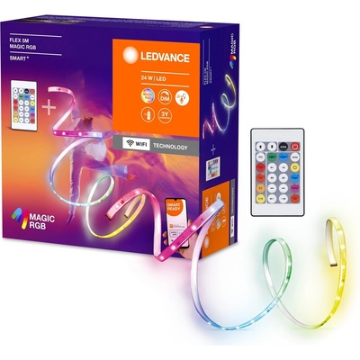 OSRAM - LED RGB Димируема лента SMART+ MAGIC FLEX 5m LED/24W/230V Wi-Fi + д. у (P225425)