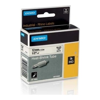 DYMO Rhino 18055, S0718300, 12mm x 1, 5m черен печат / бял фон, оригинална лента (18055)